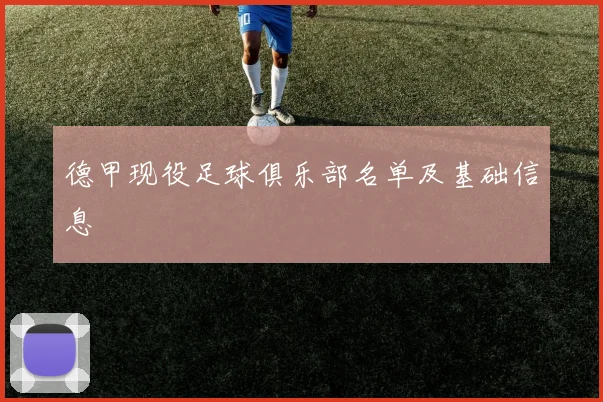 德甲现役足球俱乐部名单及基础信息